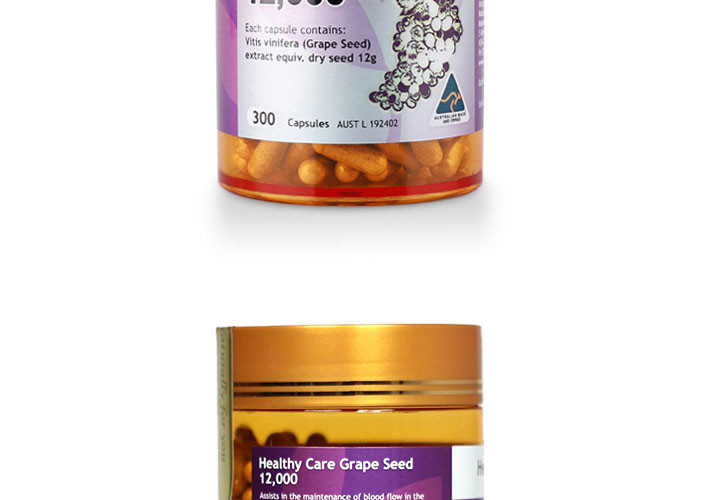 Healthy Care 葡萄籽胶囊 300粒/瓶